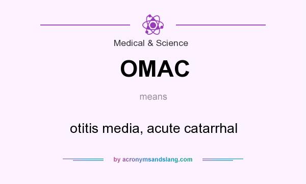 What does OMAC mean? It stands for otitis media, acute catarrhal