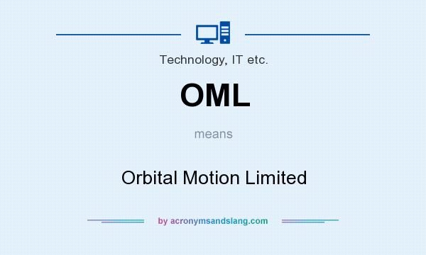 What does OML mean? It stands for Orbital Motion Limited