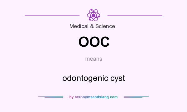 What does OOC mean? It stands for odontogenic cyst