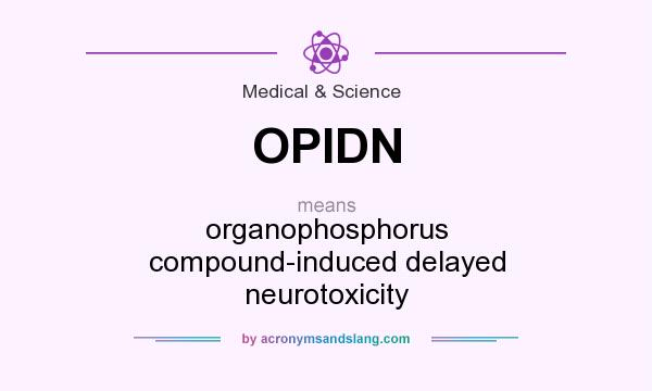 What does OPIDN mean? It stands for organophosphorus compound-induced delayed neurotoxicity