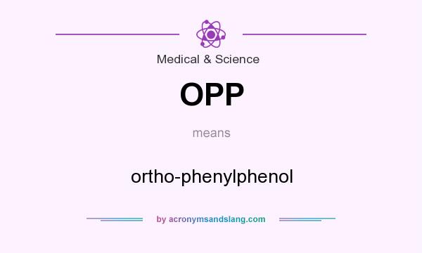 What does OPP mean? It stands for ortho-phenylphenol