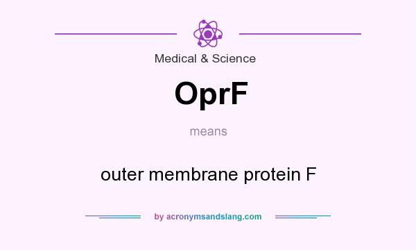 What does OprF mean? It stands for outer membrane protein F