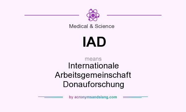 What does IAD mean? It stands for Internationale Arbeitsgemeinschaft Donauforschung