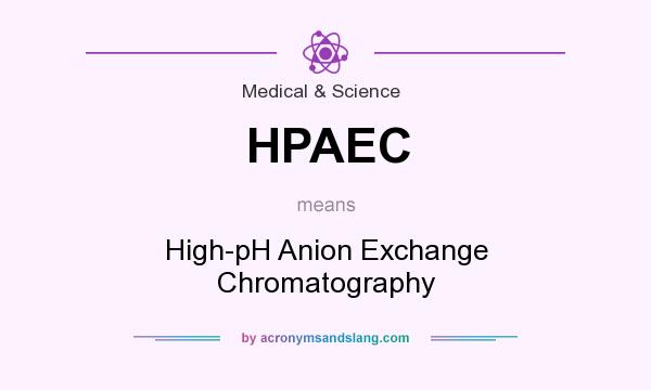 What does HPAEC mean? It stands for High-pH Anion Exchange Chromatography