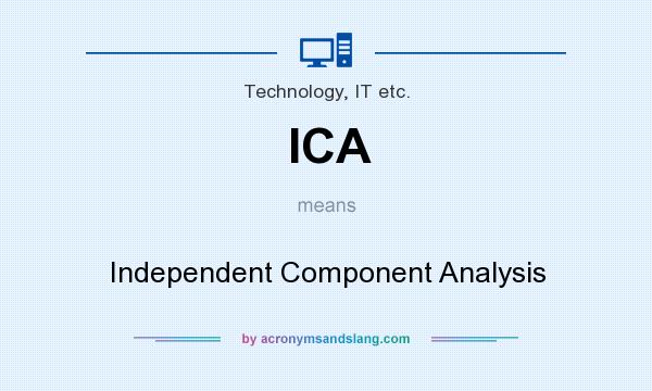 What does ICA mean? It stands for Independent Component Analysis