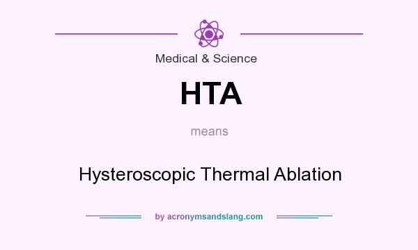 What does HTA mean? It stands for Hysteroscopic Thermal Ablation