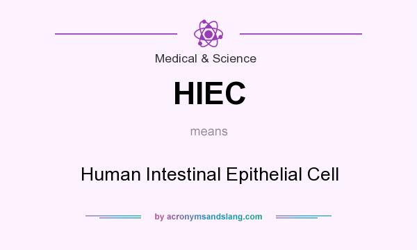 What does HIEC mean? It stands for Human Intestinal Epithelial Cell