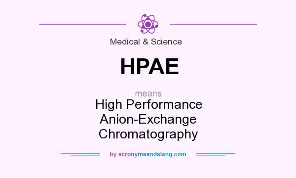 What does HPAE mean? It stands for High Performance Anion-Exchange Chromatography