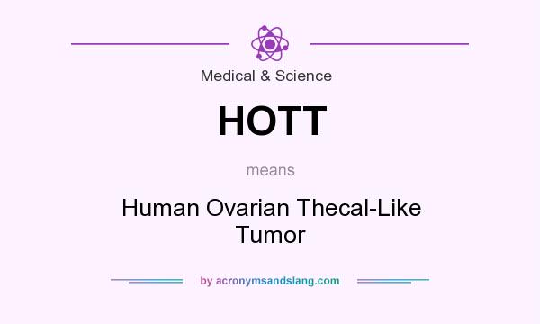 What does HOTT mean? It stands for Human Ovarian Thecal-Like Tumor