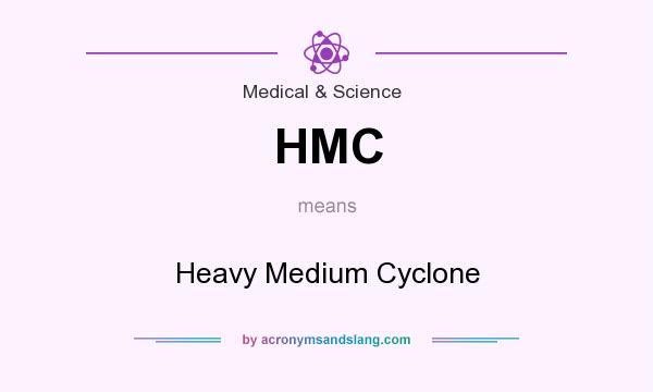What does HMC mean? It stands for Heavy Medium Cyclone