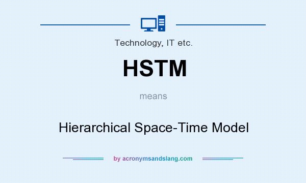 What does HSTM mean? It stands for Hierarchical Space-Time Model
