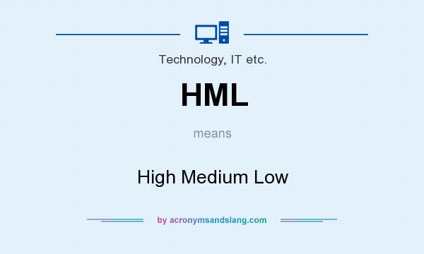 What does HML mean? It stands for High Medium Low