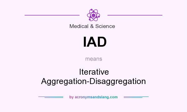 What does IAD mean? It stands for Iterative Aggregation-Disaggregation