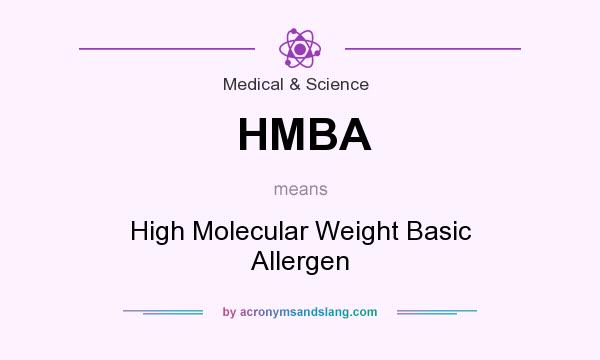 What does HMBA mean? It stands for High Molecular Weight Basic Allergen