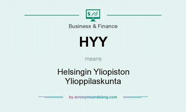 What does HYY mean? It stands for Helsingin Yliopiston Ylioppilaskunta