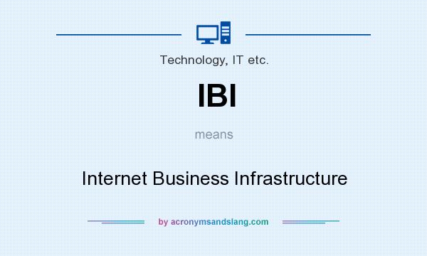 What does IBI mean? It stands for Internet Business Infrastructure