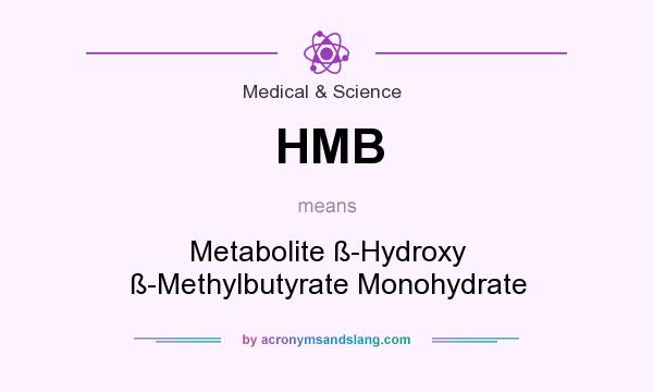 What does HMB mean? It stands for Metabolite ß-Hydroxy ß-Methylbutyrate Monohydrate