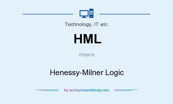 What does HML mean? It stands for Henessy-Milner Logic