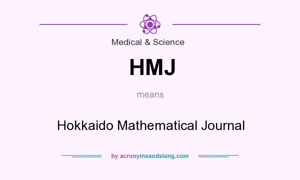 What does HMJ mean? It stands for Hokkaido Mathematical Journal