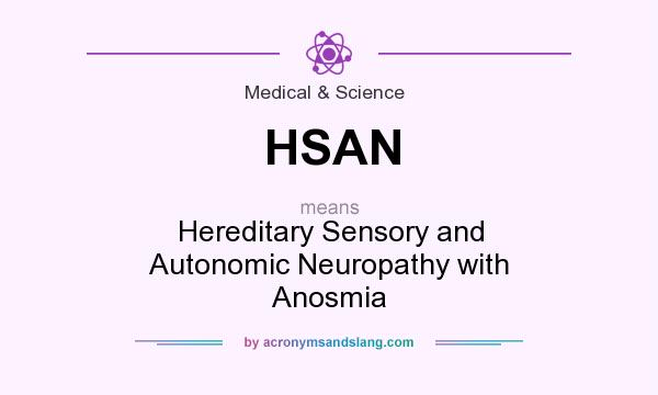What does HSAN mean? It stands for Hereditary Sensory and Autonomic Neuropathy with Anosmia