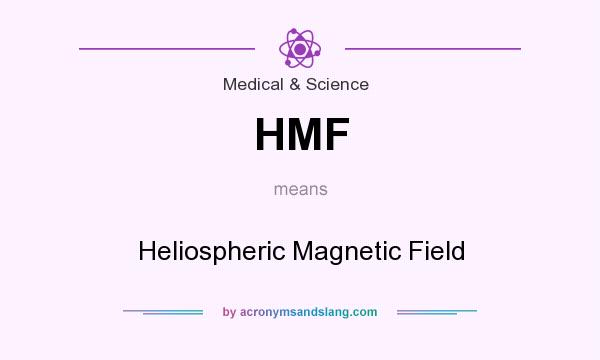 What does HMF mean? It stands for Heliospheric Magnetic Field