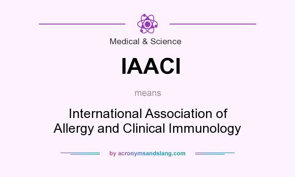 What does IAACI mean? It stands for International Association of Allergy and Clinical Immunology