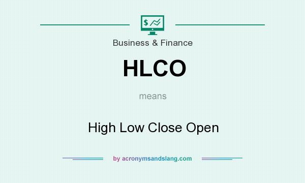 What does HLCO mean? It stands for High Low Close Open