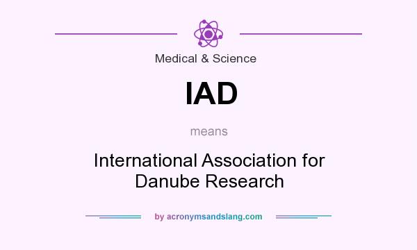 What does IAD mean? It stands for International Association for Danube Research