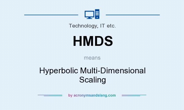 What does HMDS mean? It stands for Hyperbolic Multi-Dimensional Scaling