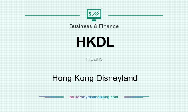 What does HKDL mean? It stands for Hong Kong Disneyland