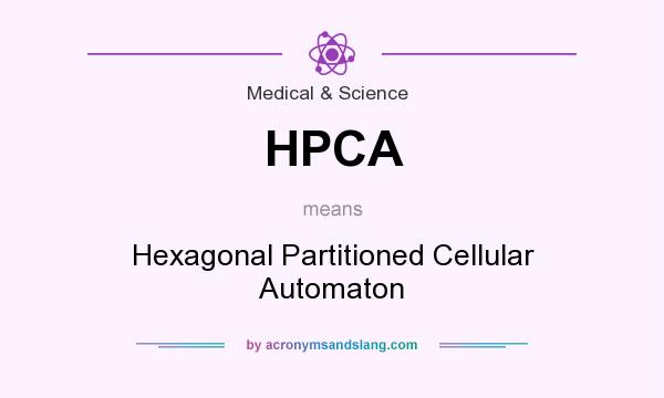 What does HPCA mean? It stands for Hexagonal Partitioned Cellular Automaton