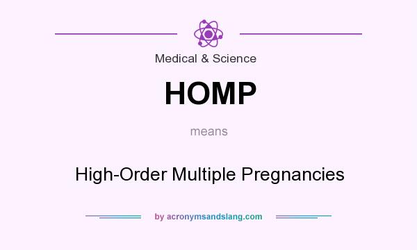 What does HOMP mean? It stands for High-Order Multiple Pregnancies