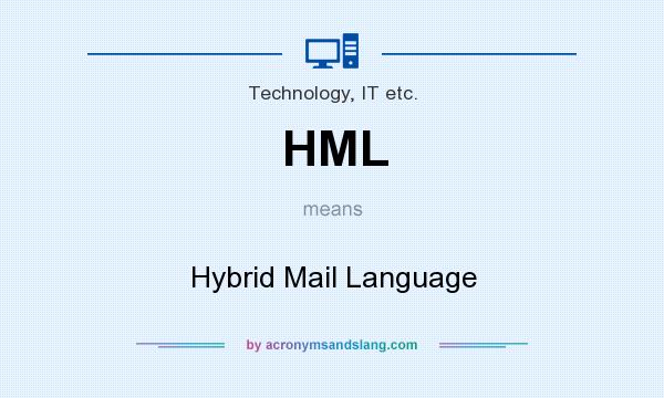 What does HML mean? It stands for Hybrid Mail Language