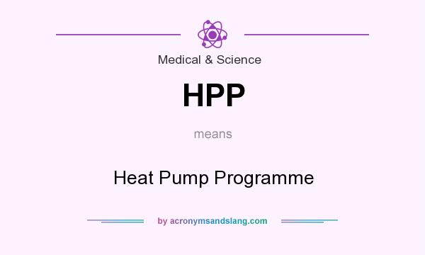What does HPP mean? It stands for Heat Pump Programme