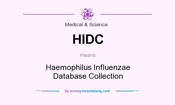 What does HIDC mean? It stands for Haemophilus Influenzae Database Collection