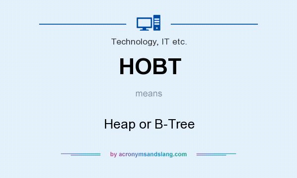 What does HOBT mean? It stands for Heap or B-Tree