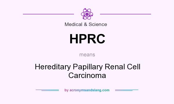 What does HPRC mean? It stands for Hereditary Papillary Renal Cell Carcinoma