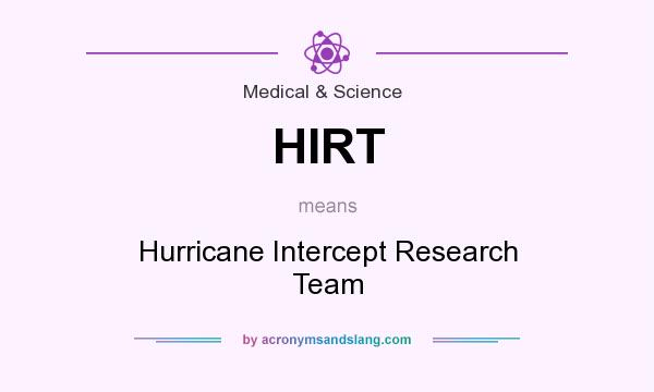 What does HIRT mean? It stands for Hurricane Intercept Research Team