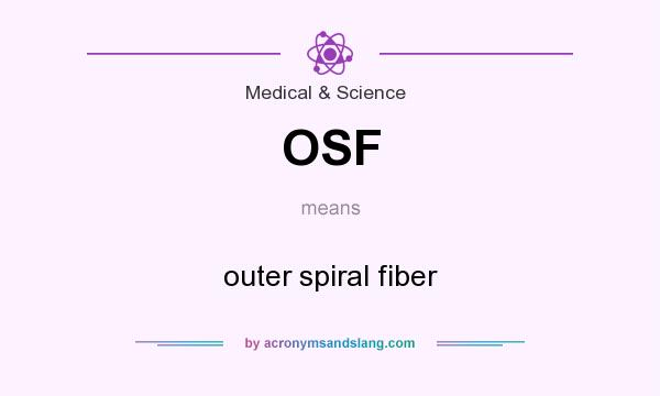 What does OSF mean? It stands for outer spiral fiber