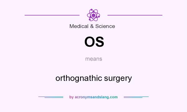 What does OS mean? It stands for orthognathic surgery