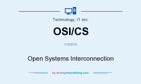 What does OSI/CS mean? It stands for Open Systems Interconnection
