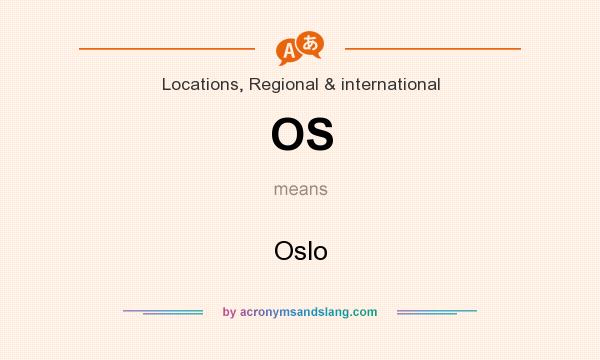 What does OS mean? It stands for Oslo