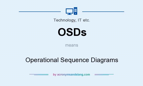 What does OSDs mean? It stands for Operational Sequence Diagrams