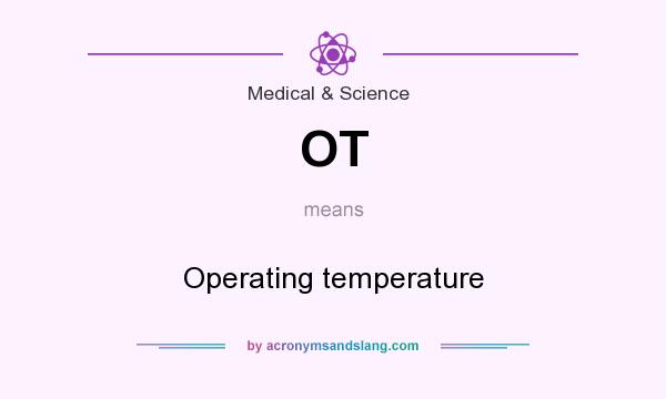 What does OT mean? It stands for Operating temperature
