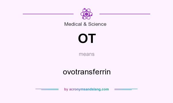 What does OT mean? It stands for ovotransferrin