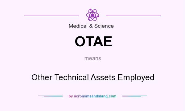 What does OTAE mean? It stands for Other Technical Assets Employed
