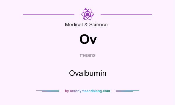What does Ov mean? It stands for Ovalbumin