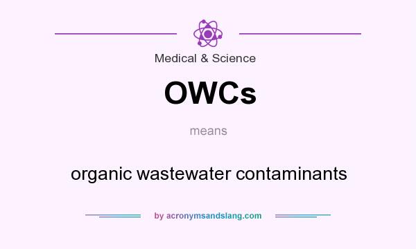 What does OWCs mean? It stands for organic wastewater contaminants