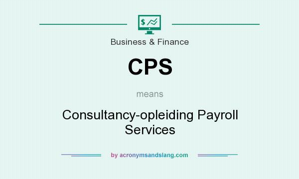 What does CPS mean? It stands for Consultancy-opleiding Payroll Services