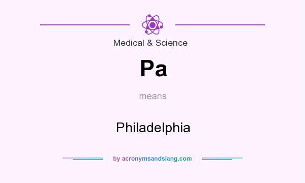 What does Pa mean? It stands for Philadelphia